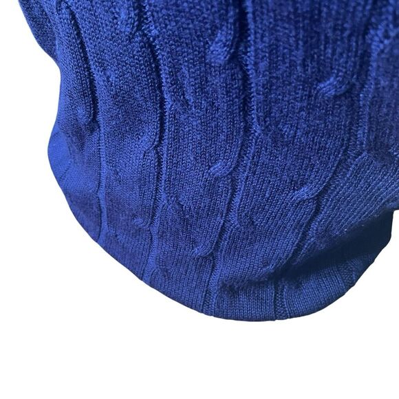 Vintage Diane Von Furstenberg Cable Knit Sweater Purple Pullover Women’s Size S - Picture 9 of 10